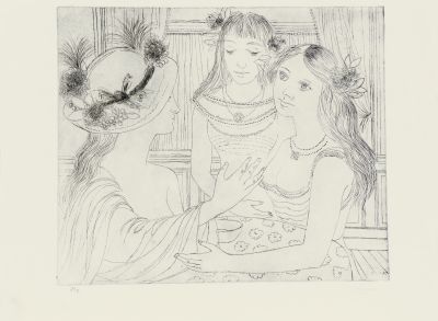 La Visiteuse (Arche)  by Delvaux Paul