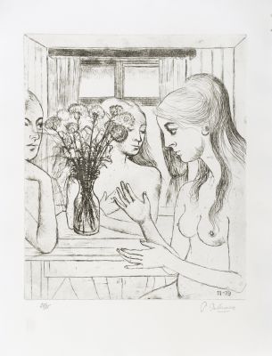 Les oeillets  by Delvaux Paul