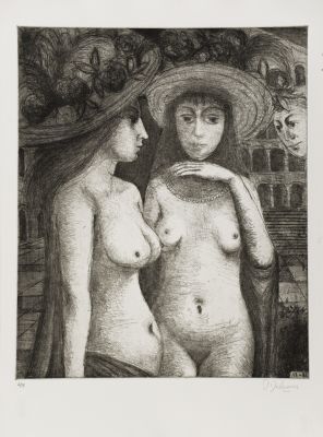 Les Dioscures   by Delvaux Paul