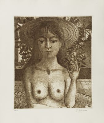 Flore - Sepia 8 S./30 by Delvaux Paul