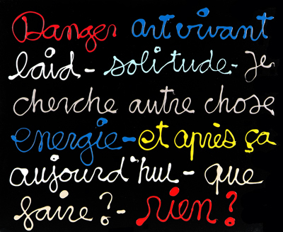 Danger art vivant by Vautier Ben