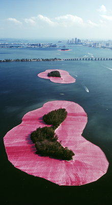 Christo and Jeanne-Claude Surrounded Islands, Biscany Bay,  Greater Miami, Florida, 1983  by Volz Wolfgang
