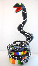 Pouf Serpent Noir (17/20) by De Saint Phalle Niki