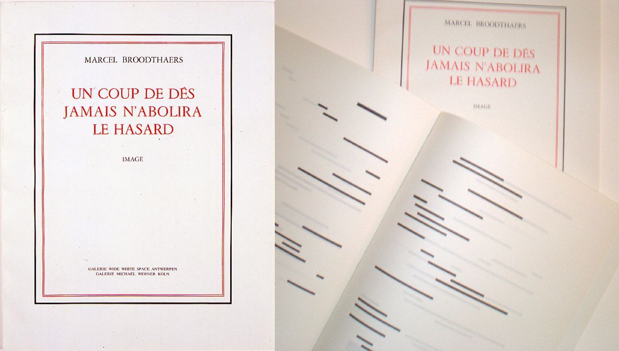 Un Coup de dés jamais n'abolira le hasard by Broodthaers Marcel