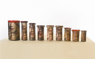 Pots avec visages by Broodthaers Marcel