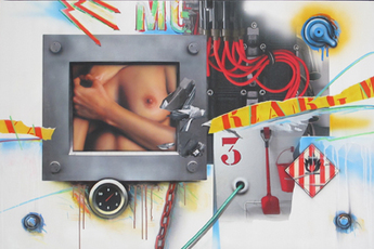 Nu / 3 fleches chainé / Inflammable by Klasen Peter