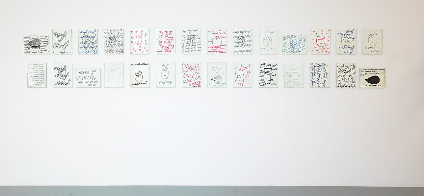 Happening News – 28 viltstifttekeningen op papier voor Happening News nr4  by Broodthaers Marcel