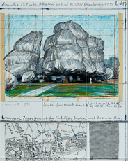 Wrapped Trees (project for Fondation Beyeler and Berower Park, Riehen) by Christo