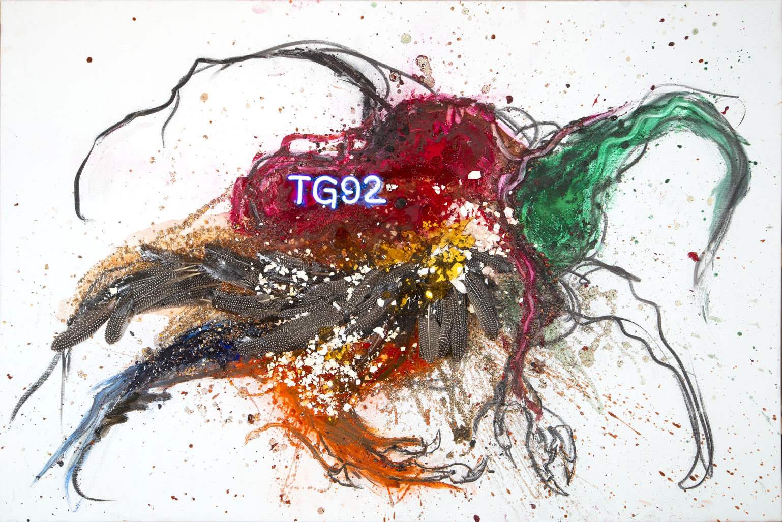 No Title (Painting) - TG 92 by Vanmechelen Koen