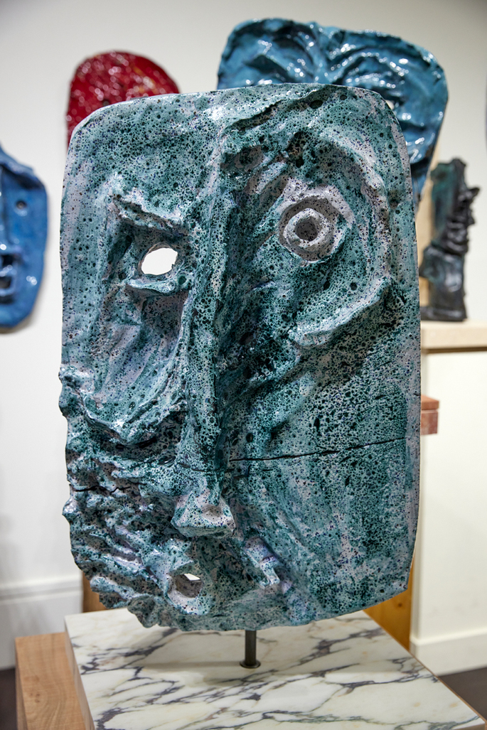 Greek Tragedy Mask Pickle Man by De Cock Jan