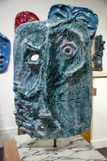 Greek Tragedy Mask Pickle Man by De Cock Jan