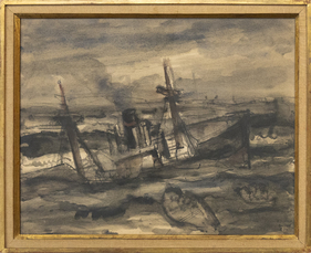 Remorqueur by Delvaux Paul