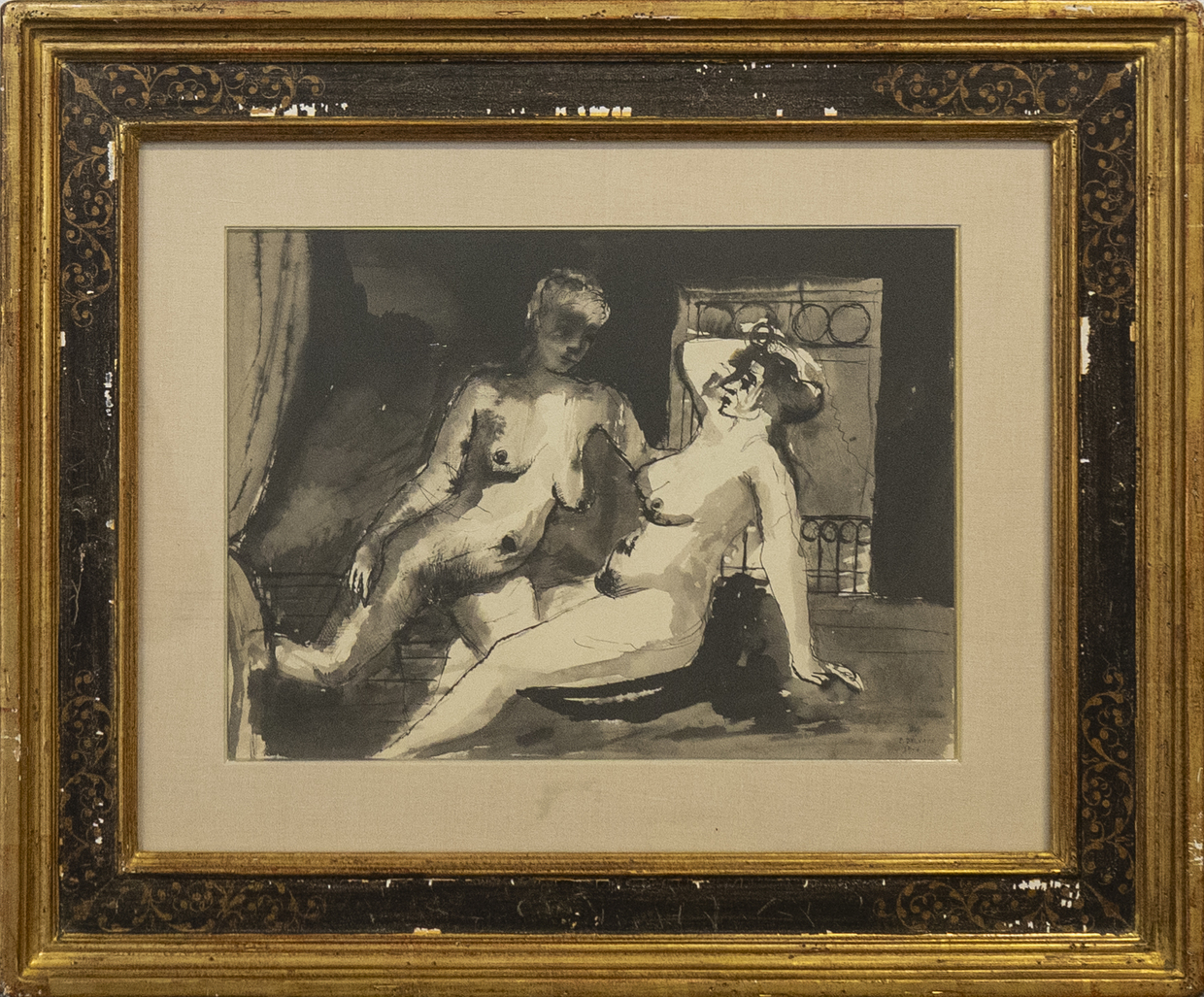 Deux nues by Delvaux Paul