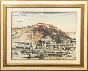 Vue de Marchin by Delvaux Paul