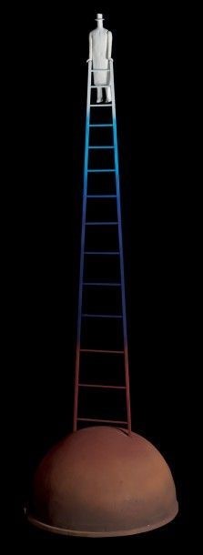 Dans l’Espace – l’Equilibre  by Folon Jean-Michel