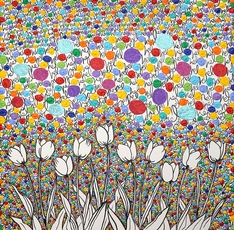 My Dreamy Field of Tulips and Love by Van Saksen-Coburg Delphine