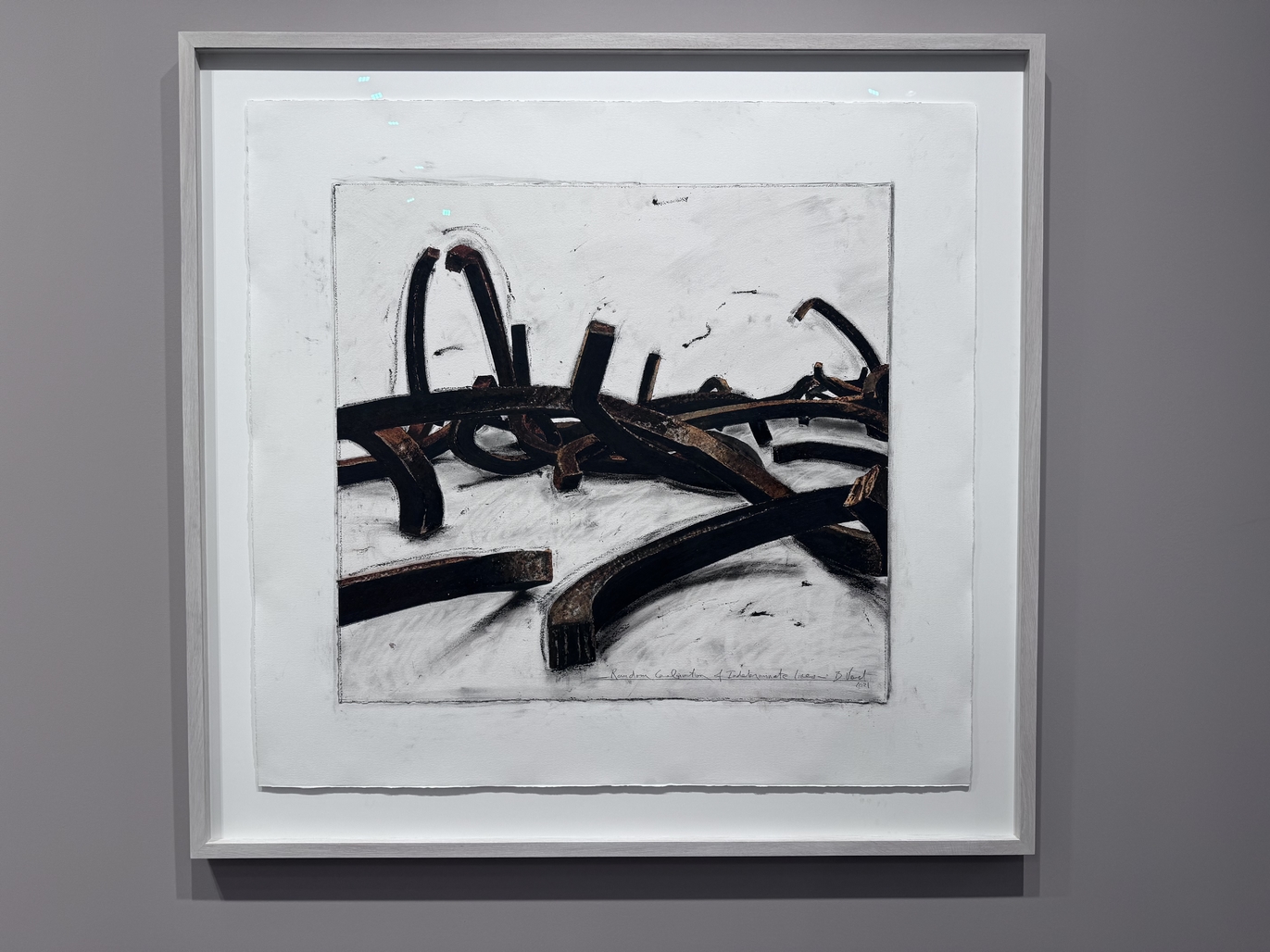 Random Combination of Indeterminate Lines by Venet Bernar