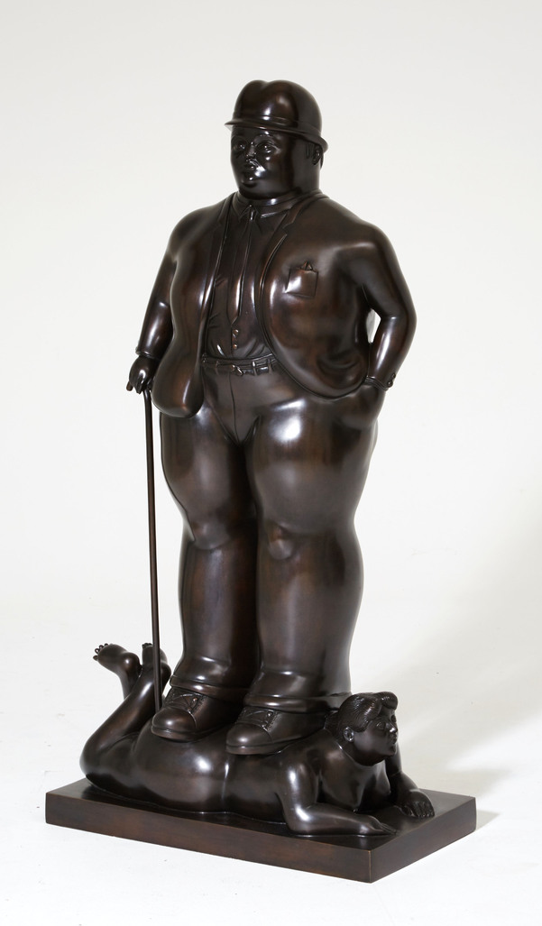 Man with Walking Stick by Botero Fernando 