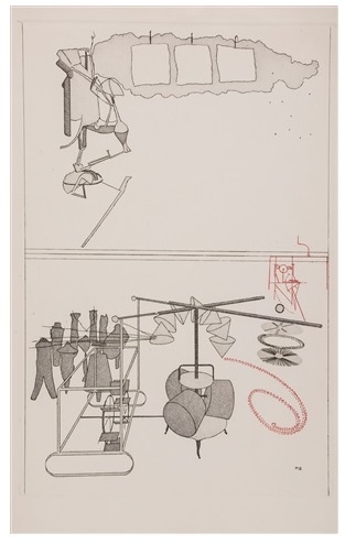 The Large Glass Completed by Duchamp Marcel