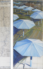 The Umbrellas (Project for Japan and Western USA by Christo