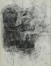 Stilleven met stoel en inktpot by Ensor James