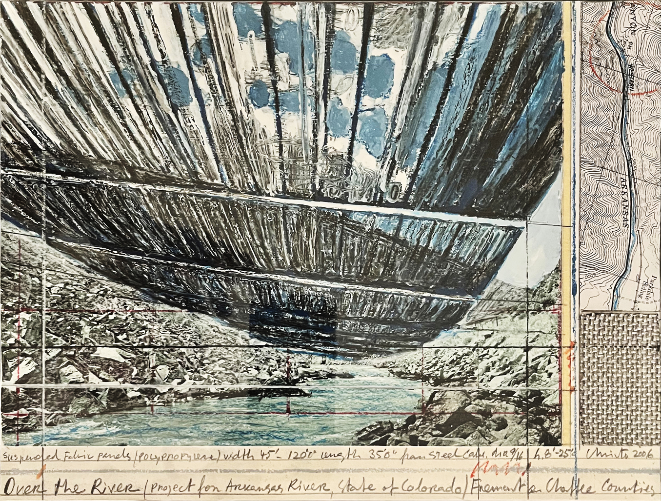 Over The River, Project For Arkansas River, State of Colorado Over The River, Project For Arkansas River, State of Colorado by Christo