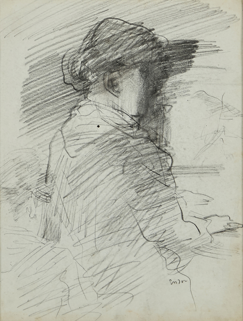 Mitche aan de piano by Ensor James