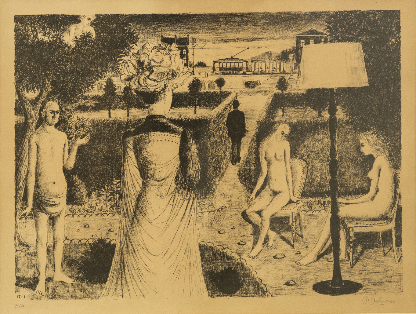 Le Jardin  by Delvaux Paul