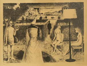 Le Jardin by Delvaux Paul