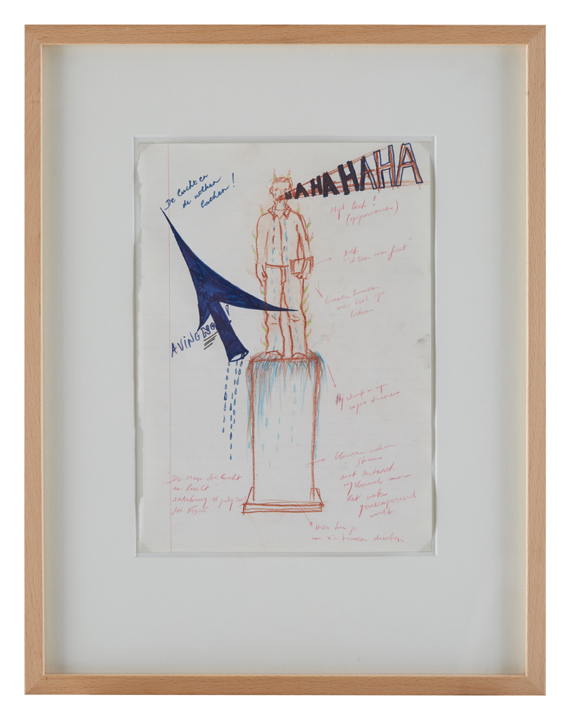 De man die lacht en huilt by Fabre Jan