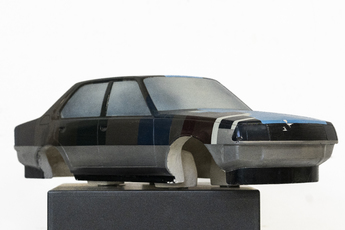 Lo Specchio Tassi (The mirror art-taxi ) by Pistoletto Michelangelo