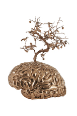 Brain with miniature tree  by Fabre Jan