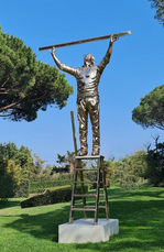 The man who Measures the Clouds (monument to the measure of the immeasurable)   by Fabre Jan