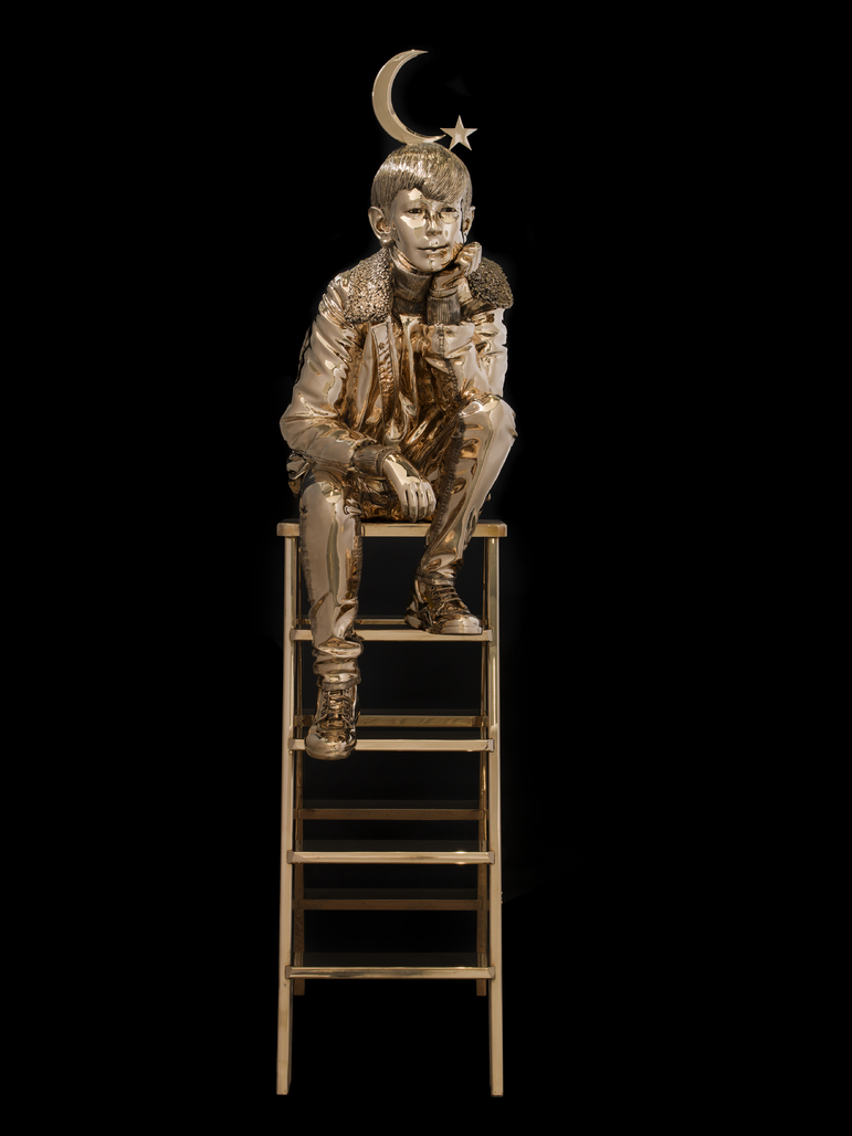 Le garçon qui porte la lune et l’étoile sur sa tête by Fabre Jan