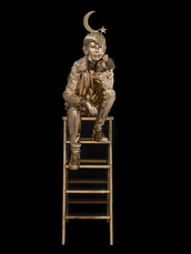 Le garçon qui porte la lune et l’étoile sur sa tête by Fabre Jan