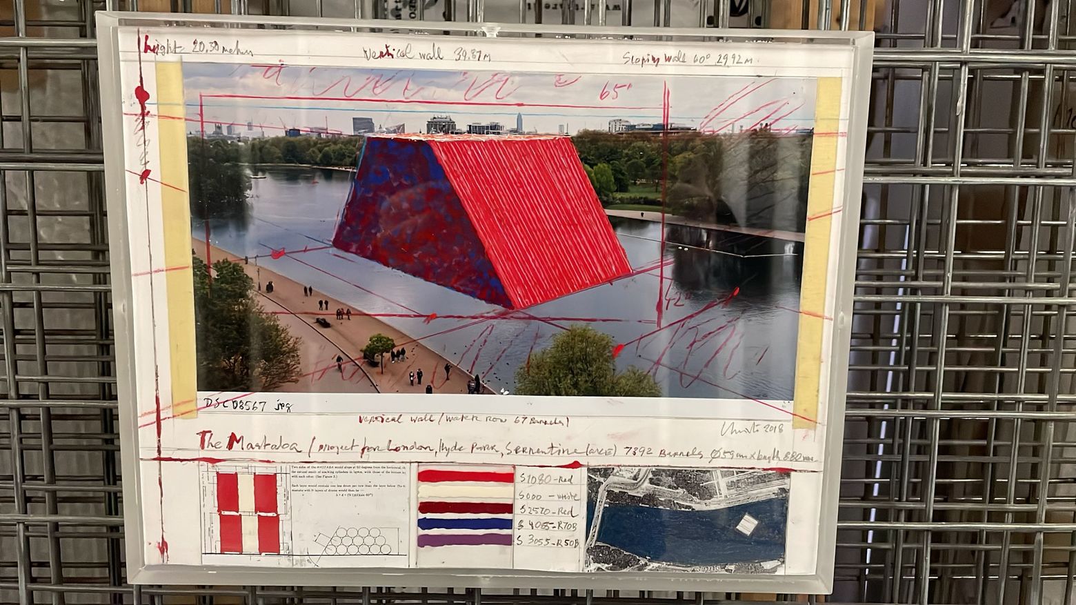 The Mastaba (Project for London, Hyde Park, Serpentine Lake) by Christo