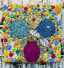 Not Just Any Hydrangeas in a Glittery Hot Pink Vase by Van Saksen-Coburg Delphine