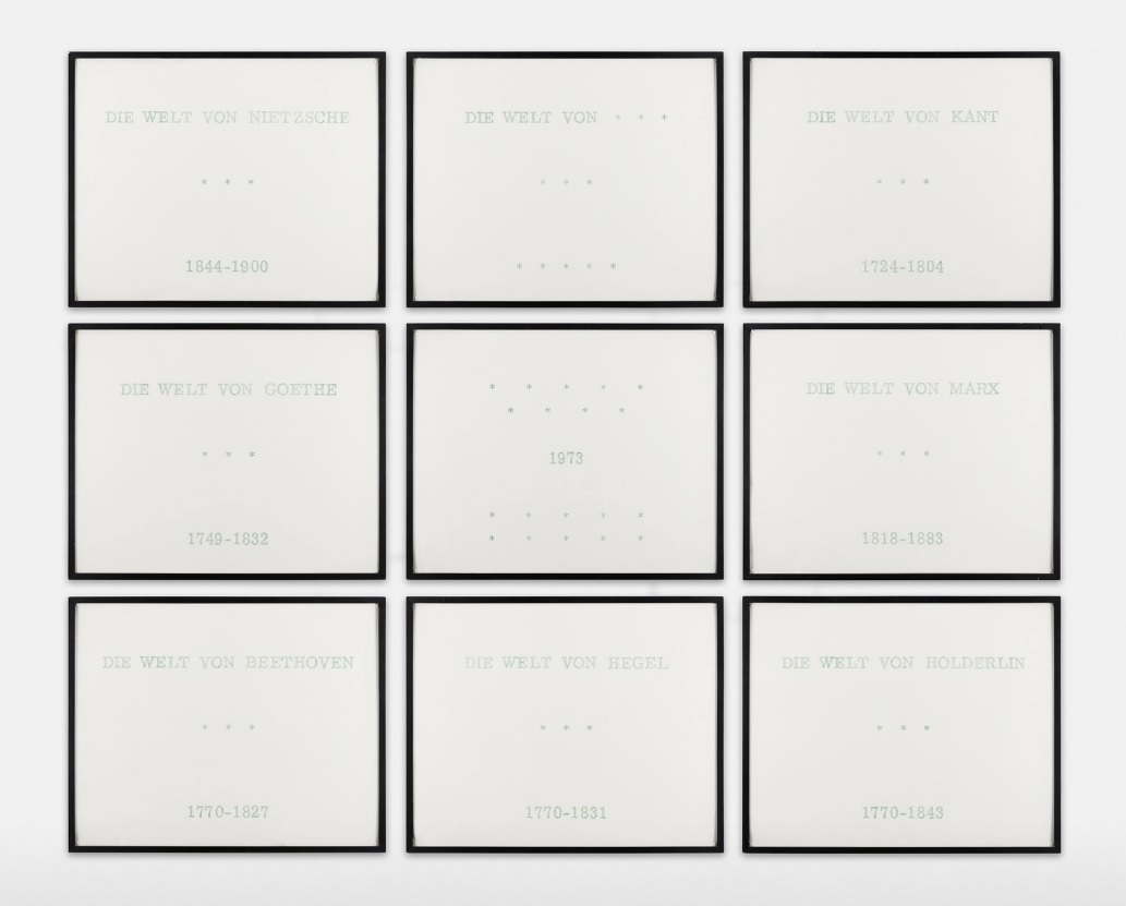 Série allemande (9 pièces) by Broodthaers Marcel