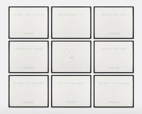 Série allemande (9 pièces) by Broodthaers Marcel